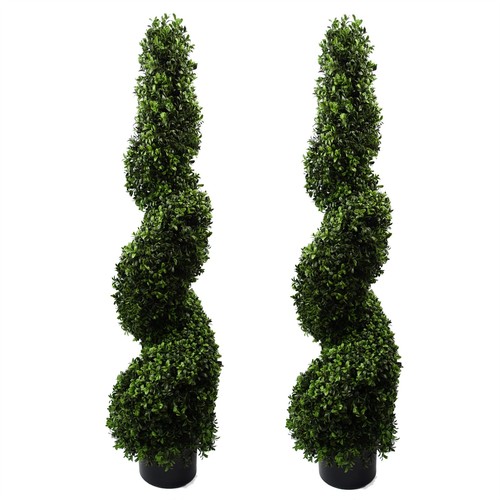 120cm pair spiral buxus - spiral,