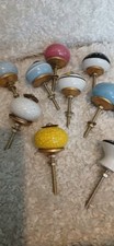 Ceramic Cupboard Door Knobs, Assorted Pack of 8