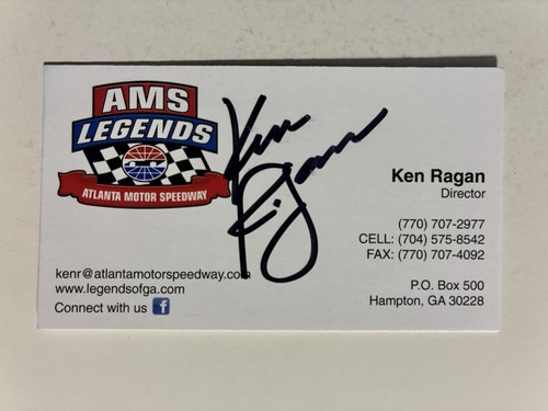 Ken ragan autograph - ken,