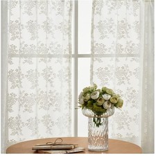 Vintage Lace Curtains 24 inch