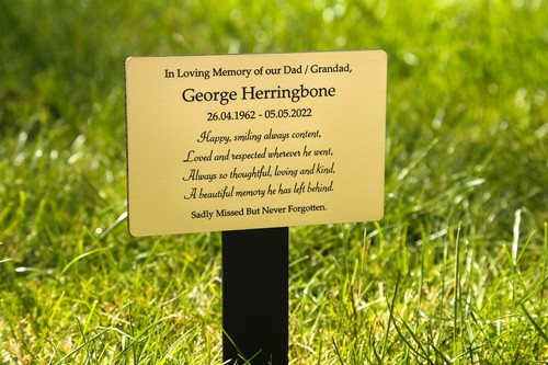 Engraved grave tree - engraved,