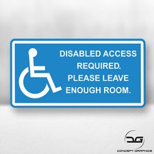 Disabled Access Required Blue