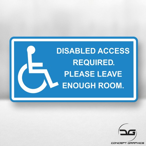 Disabled access required blue - required,