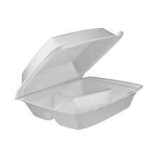 Triple Compartment Styrofoam