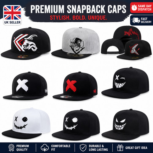 Snapback cap mens womens - snapback, flat