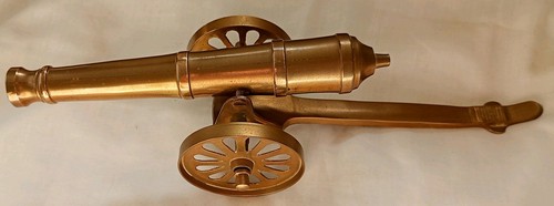 Brass vintage cannon - vintage,