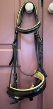 Black FSS Extra Full Size Black Bridle With Patent Nose And Browband 