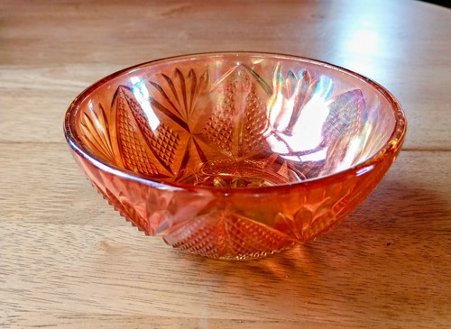 Vintage orange lustre carnival - vintage,