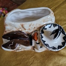 JERSEY POTTERY VINTAGE RETRO HAND PAINTED PEDRO PLANTER – SUPERB 1960’s KITSCH