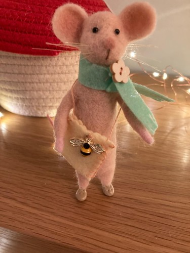 Handmade needle felted spring - handmade,