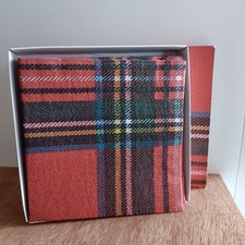 ??????? Frida Scottish Tartan Paper Napkins Serviettes In A Box (20)