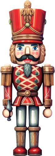 Christmas nutcracker wall art - wall,