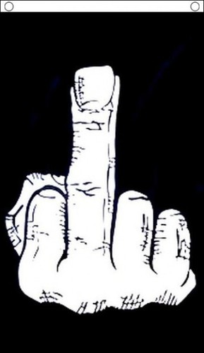 Middle finger flag - flag, 5'