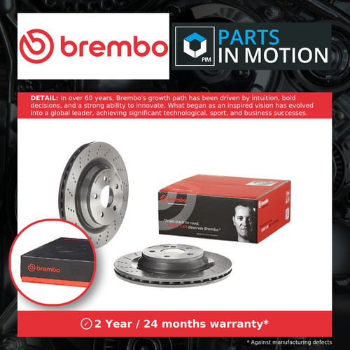 Brake discs pair vented - discs,