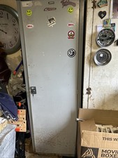 Vintage Metal Locker Garage, Retro ex police kit room 