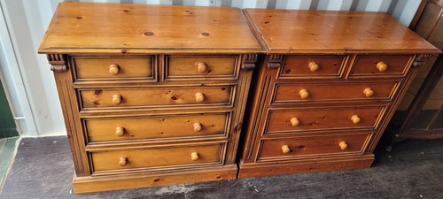 Pair large vintage pine - of,
