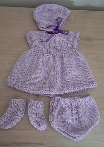 Set hand knitted - hand, dolls