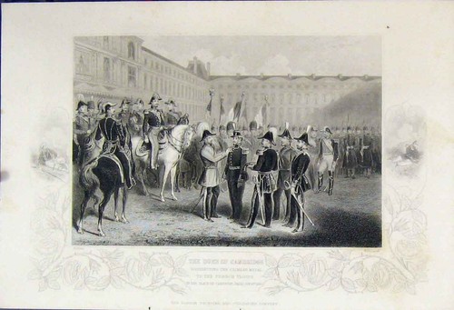 Old antique print 1856 - print, duke