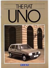 Fiat Uno 1985-1987 UK Market Sales Brochure Turbo, 70 SL, 60 S, 60, 45 S & 45