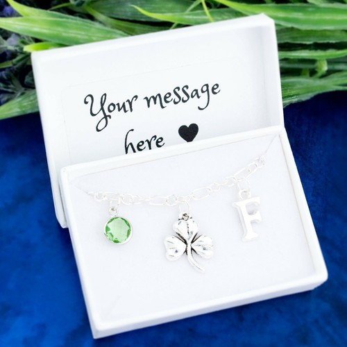 Shamrock leaf bracelet - leaf,