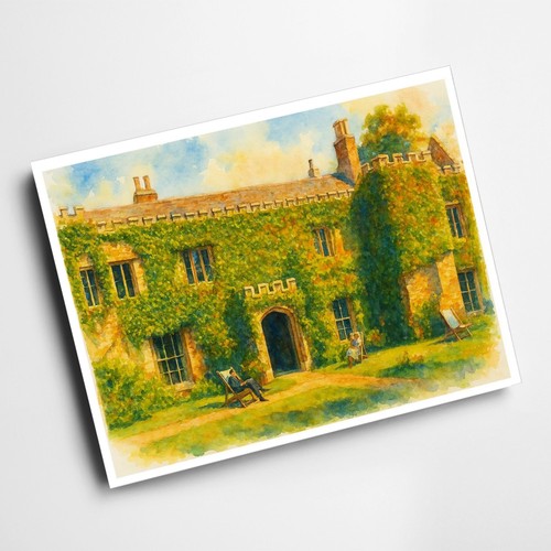 Print cathedral green - a6,