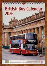 British Bus Calendar 2026, bus enthusiast gift