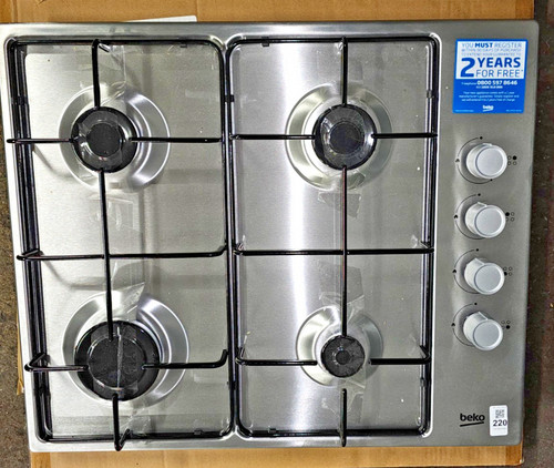 Beko gas hob - 60cm, burner