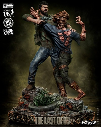 Tlou joel sculpture wicked - tlou, –