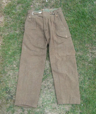 British Army 1949 49 Pattern Battledress Serge Trousers Size 6 33" Post WW2