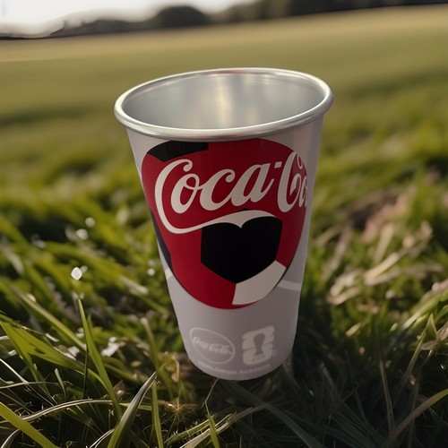 Coca cola metal cup tumbler - coca-cola,