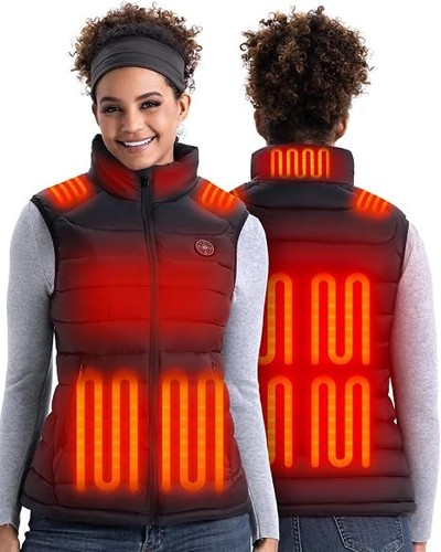 Heated gilet heating zones - gilet,