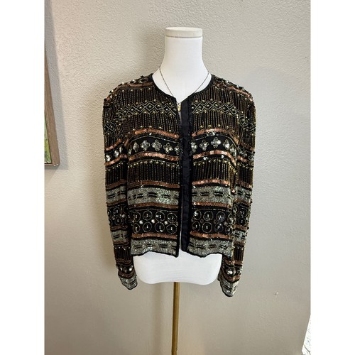 Vintage beaded silk - vintage, jacket