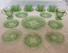 1930s Art Deco Uranium Glass
