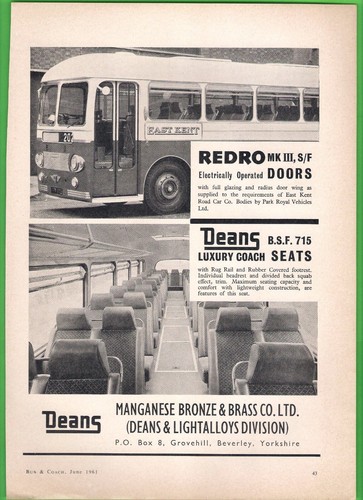 Old advert 1961 deans - -,