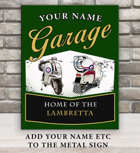 Personalised lambretta scooter - personalised,