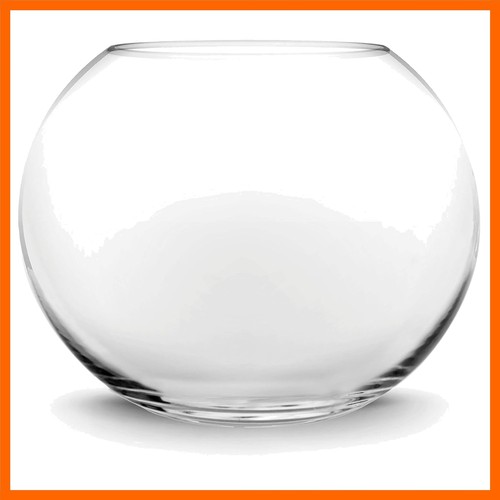 Glass bubble bowl w - bowl, h-6"
