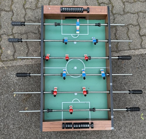 Large wooden table football - table,