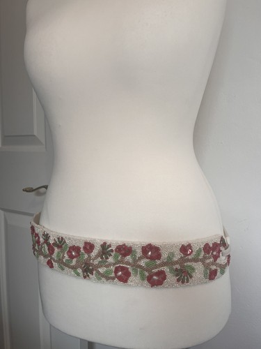 Mirasol beaded wide belt - beaded,
