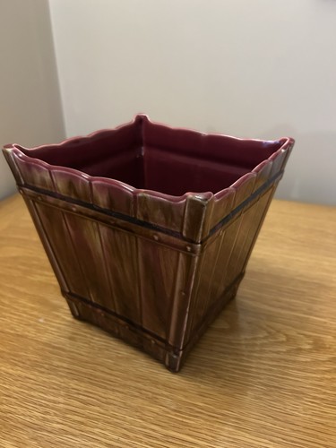 Earthenware square planter - earthenware,