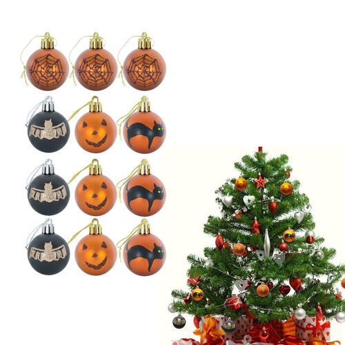 12pcs halloween ball ornaments - halloween,