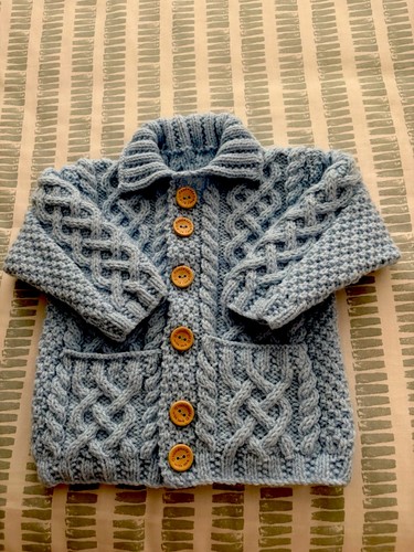 Boys hand knitted aran - boys,