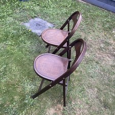 TWO  THONET  B751 VINTAGE CAFE Bentwood CROCODILE Embossed Designer Chairs
