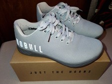 NoBull Womens Work Out Trainers Super Fabric In Light Grey Size 4.5 EU38