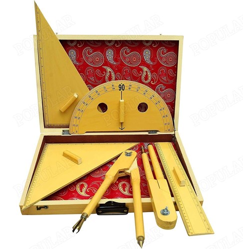 Set geometry wooden - wooden, teacher