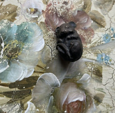 Adorable Vintage Minature Bronze Sleeping Mouse Sculpture. Fine Detail. Unsigned