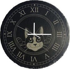 Cat Design Large Genuine Slate