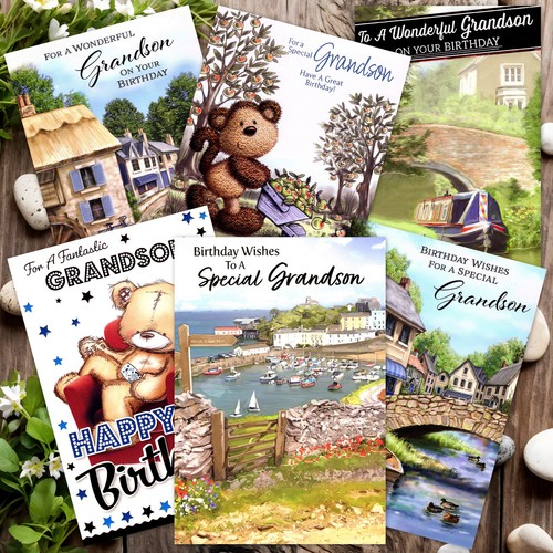 Grandson birthday card - grandson,