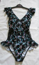 FROST FRENCH FLOOZIE  SIZE 12  ORIENTAL  FLORAL SWIMSUIT NEW NO TAGS