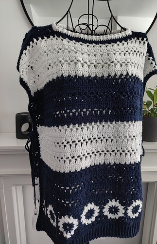 Handmade navy white - handmade,