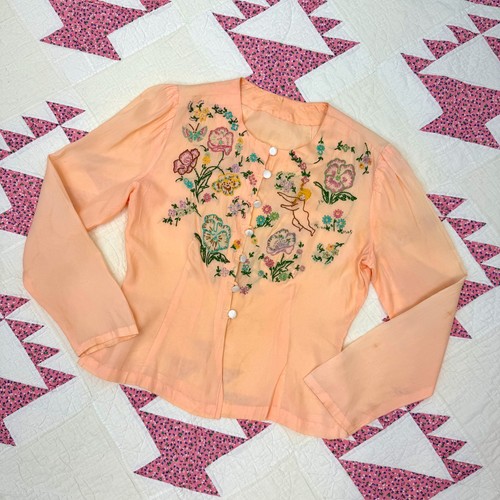 Vtg 1940s cherub floral - cherub,